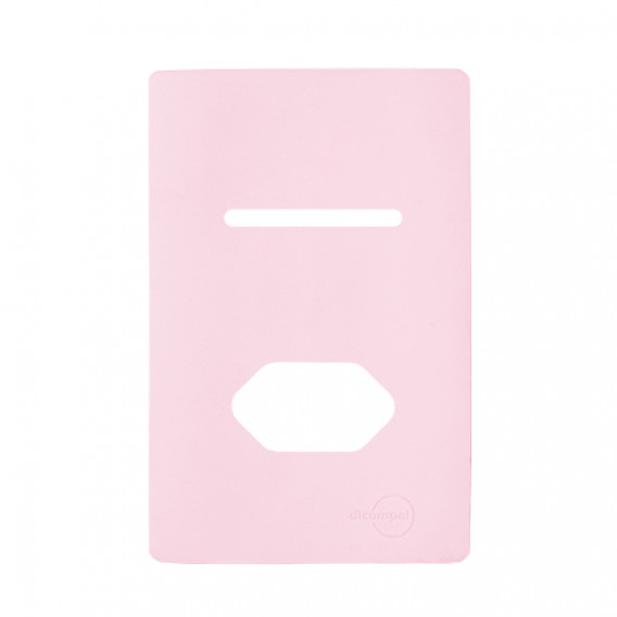 Placa p/ 1 Interruptor  + tomada 4x2 - Novara Especiais Petala